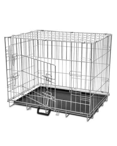 Cage métallique et pliable pour chiens M | Mobilier & Déco