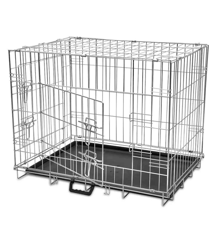 Cage métallique et pliable pour chiens M | Mobilier & Déco