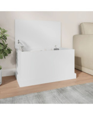 Boîte de rangement blanc 70x40x38 cm bois d'ingénierie | Mobilier & Déco