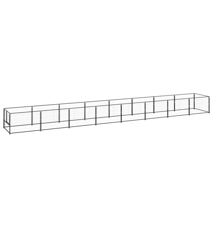 Chenil Noir 8 m² Acier | Mobilier & Déco