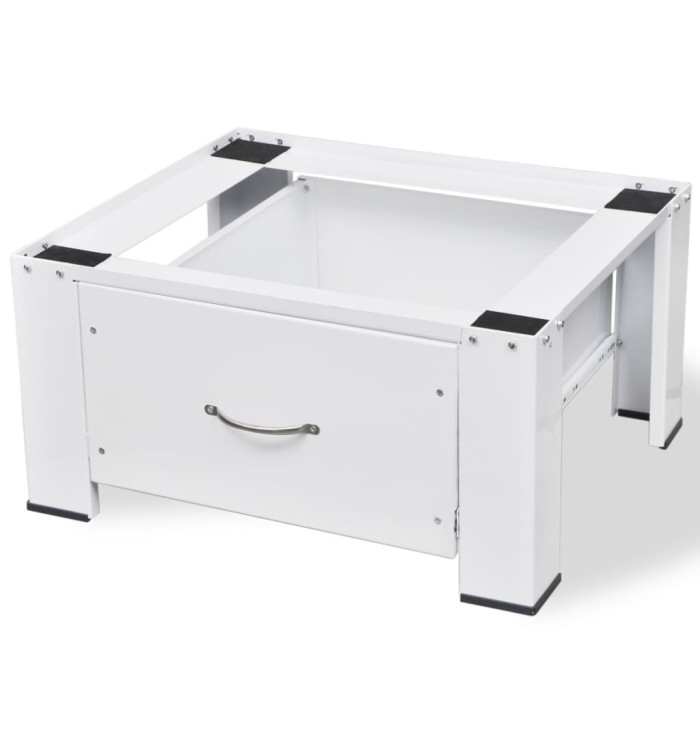 Socle avec tiroir pour machine à laver Blanc | Mobilier & Déco