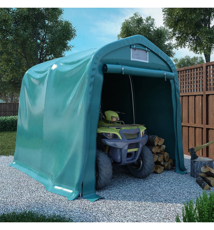 Tente de garage PVC 2,4x2,4 m Vert | Mobilier & Déco