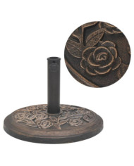 Socle de parasol Résine Rond Bronze 9 kg | Mobilier & Déco