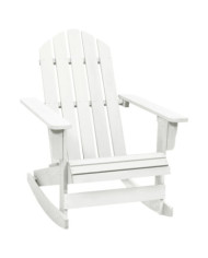 Chaise à bascule de jardin Bois Blanc | Mobilier & Déco