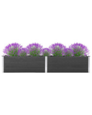 Lit surélevé de jardin 200x50x54 cm WPC Gris | Mobilier & Déco