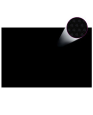 Film solaire de piscine PE rectangulaire flottant 6x4 m Noir | Mobilier & Déco