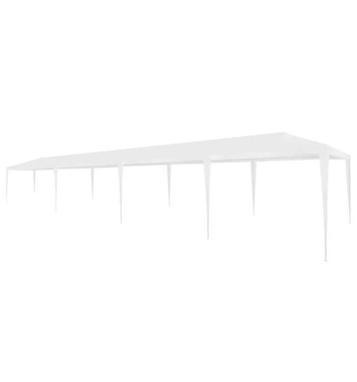 Tente de réception 3x12 m PE Blanc | Mobilier & Déco