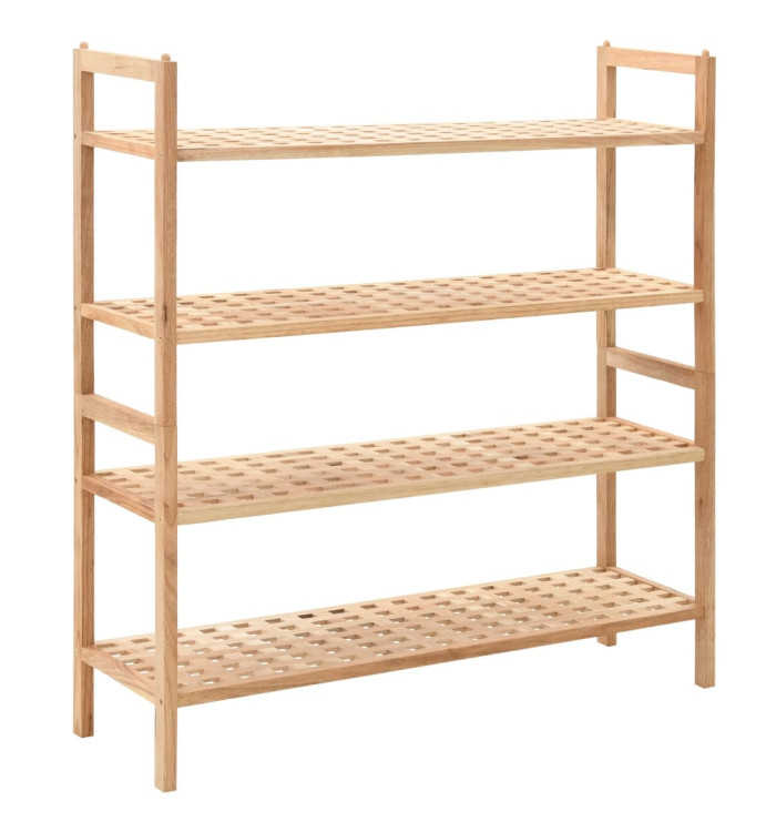 Étagère à chaussures Bois de noyer massif 69 x 26 x 81 cm | Mobilier & Déco