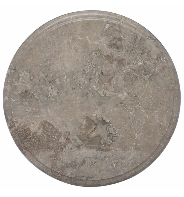Dessus de table Gris Ø40x2,5 cm Marbre | Mobilier & Déco