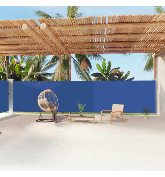 Auvent latéral rétractable Bleu 180x1200 cm | Mobilier & Déco