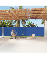 Auvent latéral rétractable Bleu 180x1200 cm | Mobilier & Déco