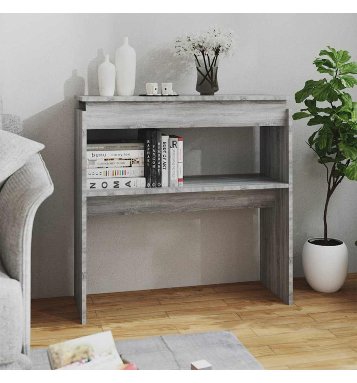 Table console Sonoma gris 80x30x80 cm Bois d'ingénierie | Mobilier & Déco