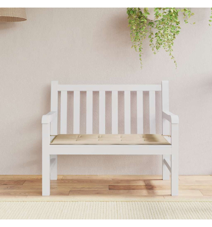 Coussin de banc de jardin beige 120x50x4 cm tissu oxford | Mobilier & Déco