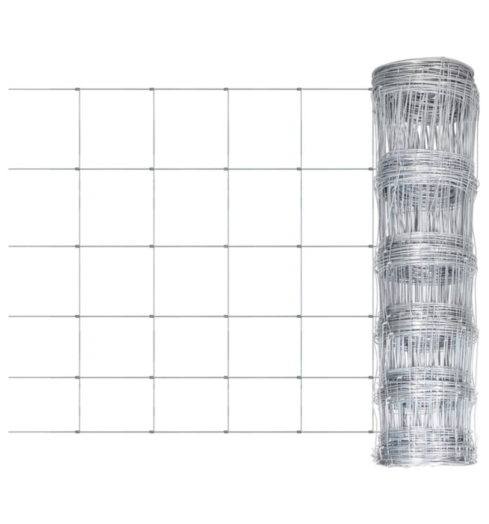 Clôture de jardin Acier galvanisé Argenté 50x0,8 m | Mobilier & Déco