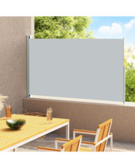 Auvent latéral rétractable de patio 180x300 cm Gris | Mobilier & Déco