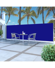Auvent latéral rétractable de patio 160x500 cm Bleu | Mobilier & Déco