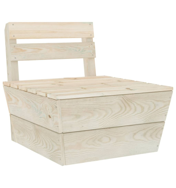 Canapé central sectionnel palette Bois d'épicéa imprégné | Mobilier & Déco