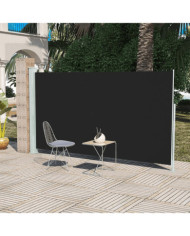 Auvent latéral rétractable de patio 160x300 cm Noir | Mobilier & Déco