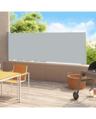 Auvent latéral rétractable de patio 180x500 cm Gris | Mobilier & Déco