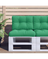 Coussins de palette lot de 2 vert tissu | Mobilier & Déco