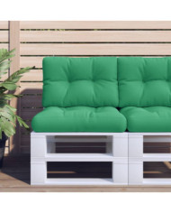 Coussin de palette vert 60x40x12 cm tissu | Mobilier & Déco