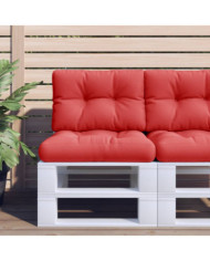 Coussins de palette lot de 2 rouge tissu | Mobilier & Déco