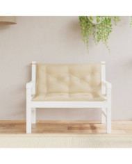 Coussins de banc jardin lot de 2 beige 100x50x7 cm tissu Oxford | Mobilier & Déco