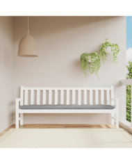 Coussin de banc de jardin gris 200x50x7 cm tissu oxford | Mobilier & Déco