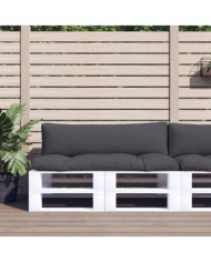 Coussins de palette lot de 2 anthracite tissu | Mobilier & Déco