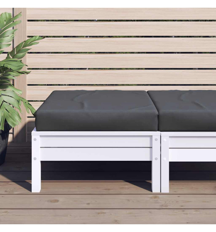 Coussin de palette anthracite 60x60x9,5 cm tissu oxford | Mobilier & Déco