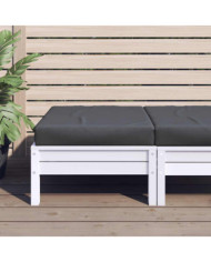 Coussin de palette anthracite 60x60x9,5 cm tissu oxford | Mobilier & Déco