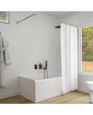 Sealskin Ensemble de rail de rideau de douche Easy-Roll Aluminium mat | Mobilier & Déco