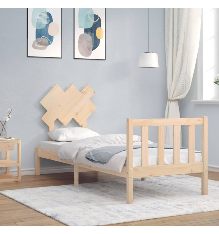 Cadre de lit sans matelas bois de pin massif | Mobilier & Déco