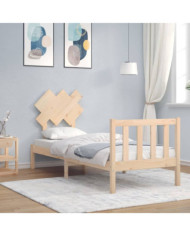 Cadre de lit sans matelas bois de pin massif | Mobilier & Déco