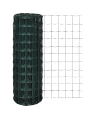 Clôture euro Acier 25 x 1,2 m Vert | Mobilier & Déco