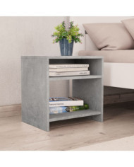 Table de chevet Gris béton 40x30x40 cm Bois d'ingénierie | Mobilier & Déco