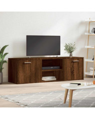 Meuble TV chêne marron 120x34x37 cm bois d'ingénierie | Mobilier & Déco