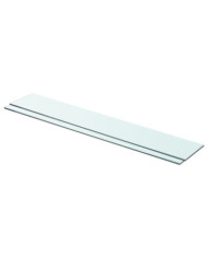 Panneaux d'étagère 2 pcs Verre Transparent 80 x 12 cm | Mobilier & Déco