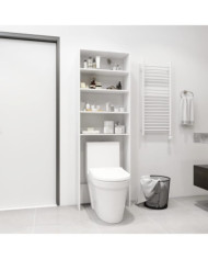 Meuble pour machine à laver Blanc 64x24x190 cm | Mobilier & Déco