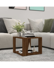 Table basse Chêne marron 40x40x30 cm Bois d'ingénierie | Mobilier & Déco