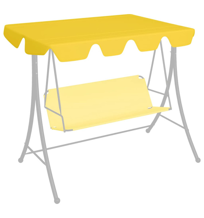 Toit de rechange de balançoire Jaune 150/130x105/70 cm | Mobilier & Déco