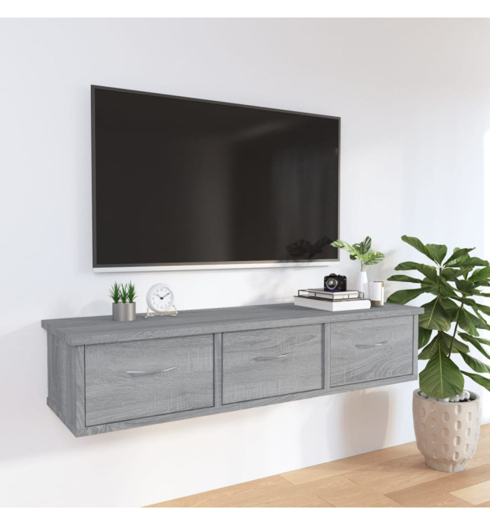Armoire murale Sonoma gris 88x26x18,5 cm Bois d'ingénierie | Mobilier & Déco