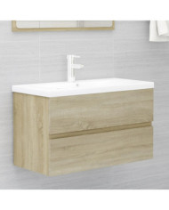 Armoire d'évier Chêne sonoma 80x38,5x45 cm Bois d'ingénierie | Mobilier & Déco