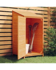 Remise de jardin Marron 55x52x112 cm Bois de sapin solide | Mobilier & Déco