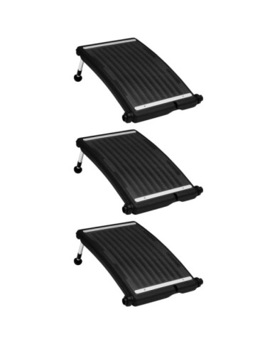 Panneaux de chauffage solaire de piscine courbés 3pcs 72,5x46cm | Mobilier & Déco