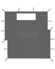 Parois latérales de belvédère avec fenêtres 2 pcs Anthracite | Mobilier & Déco