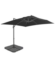 Parasol de jardin avec base portable anthracite | Mobilier & Déco
