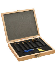 Jeu d’outils de tournage indexables 12 pcs 12x12 mm 80 mm | Mobilier & Déco
