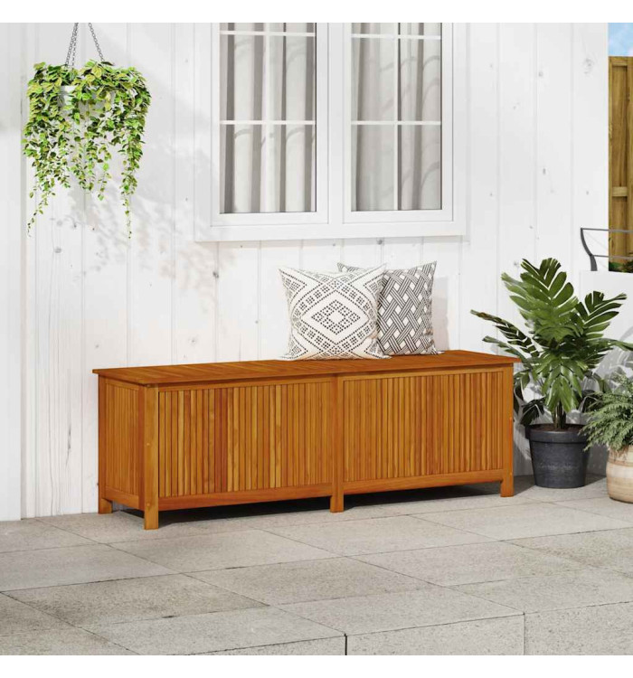 Boîte de rangement de jardin 175x50x58 cm Bois d'acacia solide | Mobilier & Déco