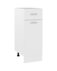 Armoire de plancher à tiroir "Lyon" Blanc 30x46x81,5cm | Mobilier & Déco